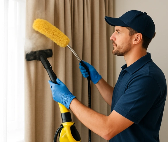 Trusted blind cleaning technician Matty Curtain Cleaning bakery-hill-vic QLD