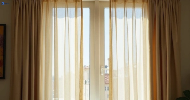 Dull dusty drapes in bakery-hill-vic before professional cleaning